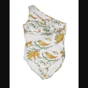 GORGEOUS Bird & Flower Sheer Cut Out One Piece